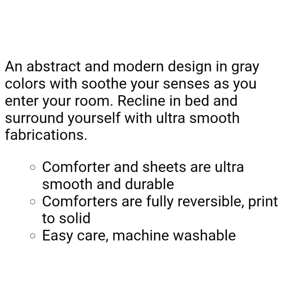 Moon Beams NWT Full 7pc Comforter Set In Moonrock Grey